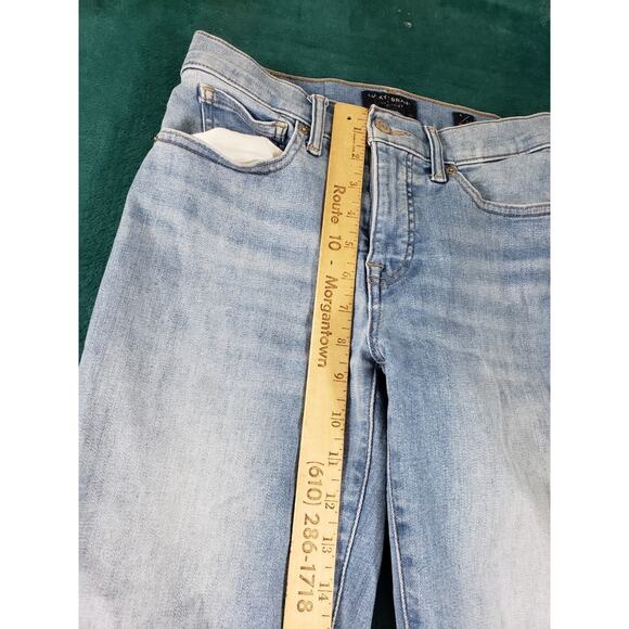 Lucky Brand Jeans Size 4 Womens Blue Stretch Pants Fray Hem Mid Rise Ava Skinny - Picture 8 of 14